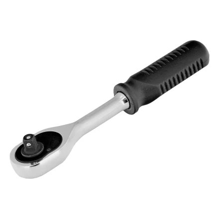 Ключ-трещотка 1/4&quot;, 45 зубьев, с быстрым сбросом, CrV, хром// Сибртех 14000 купить в Нижневартовске