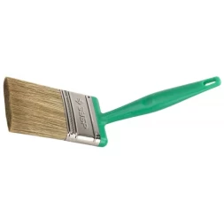 Кисть плоская ЗУБР ЭКСПЕРТ 2в1 БСГ-70 быстросъем голова с переменн углом, тип ЛАЗУРЬ смешанн щетина, пласт ручка, 75мм 4-01070-075