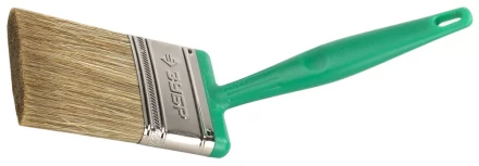 Кисть плоская ЗУБР ЭКСПЕРТ 2в1 БСГ-70 быстросъем голова с переменн углом, тип ЛАЗУРЬ смешанн щетина, пласт ручка, 75мм 4-01070-075 купить в Нижневартовске