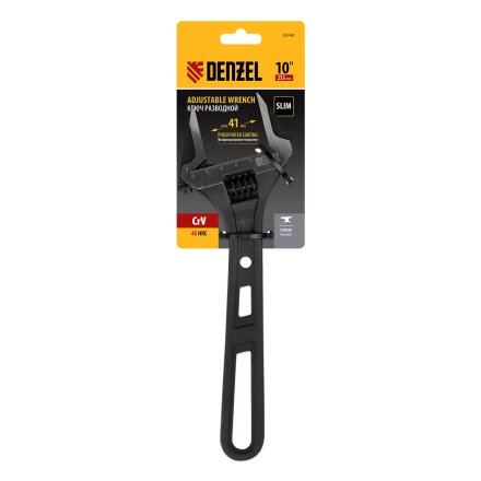Ключ разводной Denzel 15749, 250 мм, CrV, кованый купить в Нижневартовске