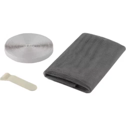 Сетка STAYER "COMFORT" противомоскитная для окна, с крепежной лентой, серая, ПЭТ, 1,1 х 1,3м 12481-11-13