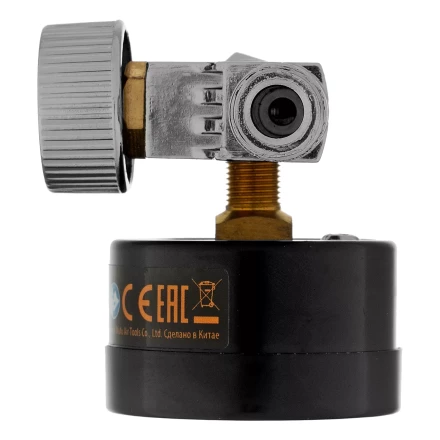 Регулятор давления с манометром для краскораспылителя Denzel K1500, 12 бар, 1/4&quot;, 57001 купить в Нижневартовске