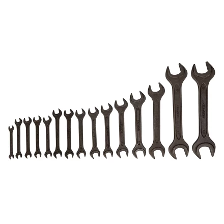 Набор ключей рожковых Сибртех 15235, 6 - 32 мм, 15 шт., CrV, фосфатированные купить в Нижневартовске