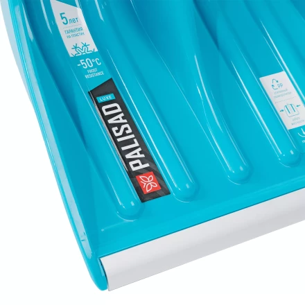 Лопата для уборки снега Palisad 61776, полипропилен, 350х405х1300мм, алюминиевый черенок, ПВХ накладка, LUXE купить в Нижневартовске