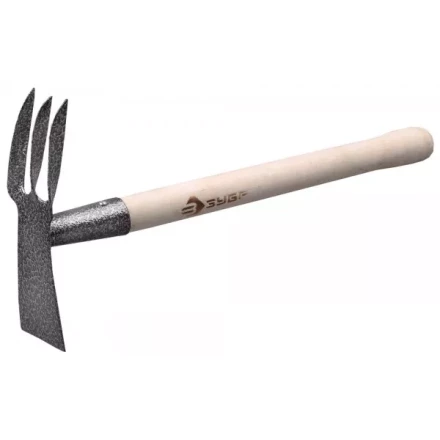 Мотыжка ЗУБР садовая комбинированная, лопатка + 3 зубца 4-39625 купить в Нижневартовске