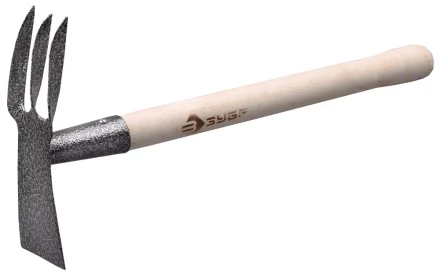 Мотыжка ЗУБР садовая комбинированная, лопатка + 3 зубца 4-39625 купить в Нижневартовске