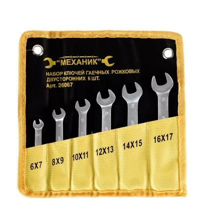 Набор ключей рожковых 6шт чехол Энкор 26067 26067 купить в Нижневартовске