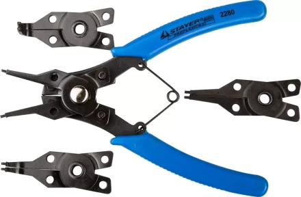 Съемник STAYER "MASTER" стопорных колец, в наборе с 4 насадками 2280 купить в Нижневартовске