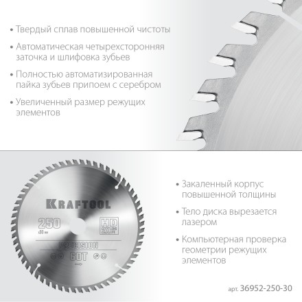Диск пильный PRECISION, повышенный ресурс 36952-250-30 купить в Нижневартовске