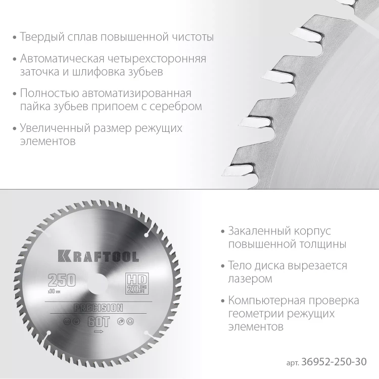 Диск пильный PRECISION, повышенный ресурс 36952-250-30 купить в Нижневартовске