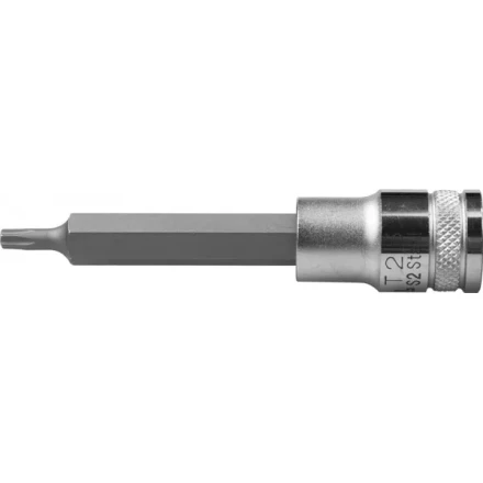 Торцовая бита-головка KRAFTOOL "INDUSTRIE QUALITAT", удлиненная, материал S2, TORX, сатинированная, 1/2", Т25 27906-25_z01 купить в Нижневартовске