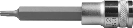 Торцовая бита-головка KRAFTOOL "INDUSTRIE QUALITAT", удлиненная, материал S2, TORX, сатинированная, 1/2", Т25 27906-25_z01 купить в Нижневартовске