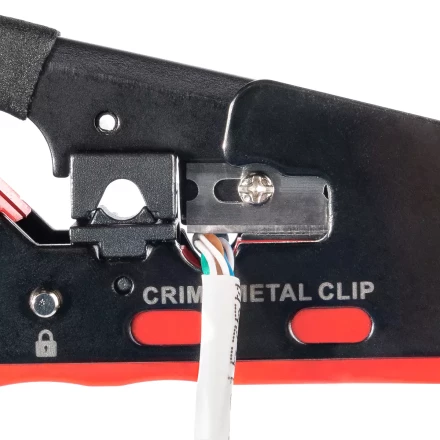 Кримпер многофункциональный КВТ JT-04А с 2 встроенными модулями для обжима RJ-45 (Cat 7), RJ-12, RJ-11 (89439) купить в Нижневартовске