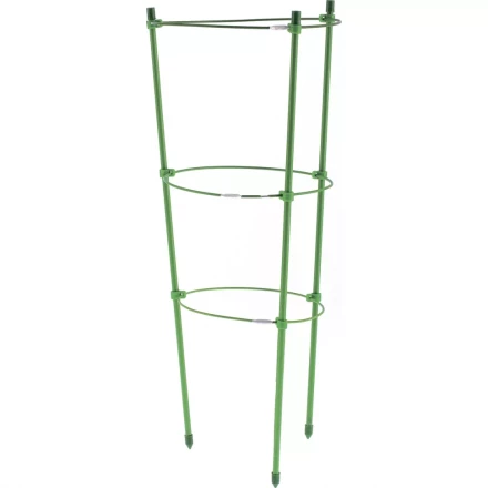 Поддержка для растений круглая h 90 см металл в пластике 4 кольца PALISAD 644025 купить в Нижневартовске