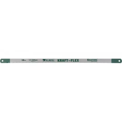 Полотно KRAFTOOL "KRAFT-FLEX" по металлу, Bi-Metal, 18TPI, 300 мм, 10 шт 15942-18-S10