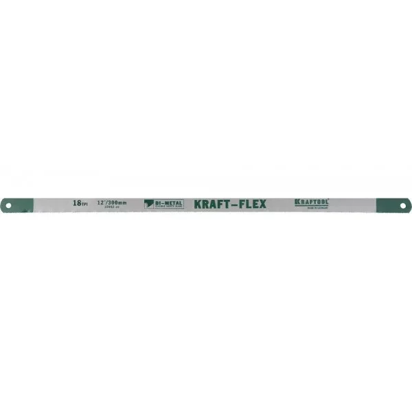 Полотно KRAFTOOL "KRAFT-FLEX" по металлу, Bi-Metal, 18TPI, 300 мм, 10 шт 15942-18-S10 купить в Нижневартовске