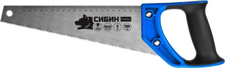Ножовка по дереву компактная (пила) ТУЛБОКС 300 мм, шаг 9 TPI (3 мм), СИБИН 15056-30 купить в Нижневартовске