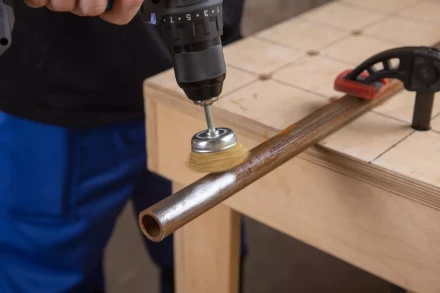 Кордщетка HAMMER чаша 50мм для дрели гофрированная латунированная сталь (207-201) купить в Нижневартовске