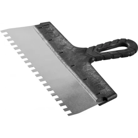 Шпатель ЗУБР "МАСТЕР" ФАСАДНЫЙ, нержавеющее полотно, 300мм, зуб 8х8мм 10078-30-08 купить в Нижневартовске