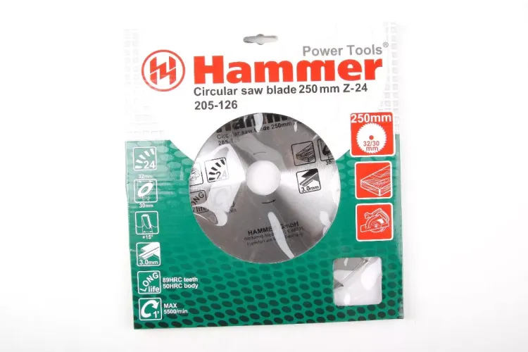 Диск пильный твердосплавный HAMMER Ф250х30мм 24зуб. купить в Нижневартовске