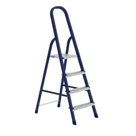 Стремянка 4 ступени стальная оцинкованные ступени СИБРТЕХ 97844 купить в Нижневартовске