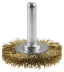 ЗУБР "ЭКСПЕРТ". Щетка дисковая для дрели, двухрядная, витая латунированная стальная проволока 0,3мм, 75мм 3520-075-2_z01 купить в Нижневартовске
