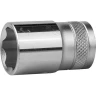 Торцовая головка KRAFTOOL "INDUSTRIE QUALITAT", Cr-V, SUPER-LOCK, хромосатинированная, 1/2", 17 мм 27801-17_z01 купить в Нижневартовске