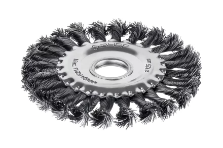 ЗУБР 125х22 мм, щетка дисковая для УШМ, жгутированная стальная проволока 0.5 мм, посад. 22 мм (35170-125) купить в Нижневартовске