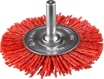 ЗУБР "ПРОФЕССИОНАЛ". Щетка дисковая для дрели, нейлоновая проволока с абразивным покрытием, 63мм 35161-063_z02 купить в Нижневартовске