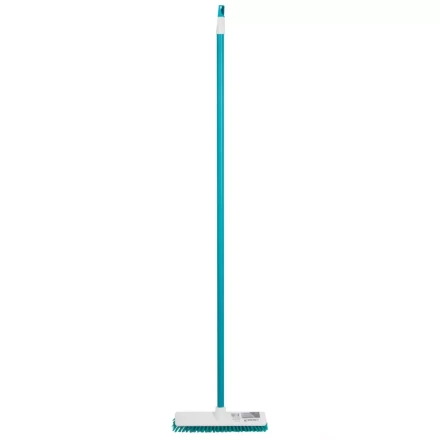 Щетка пластмассовая для чистки ковров, 27 cм, c черенком, 120 см, бирюзовая щетина, Home Palisad 935505 купить в Нижневартовске