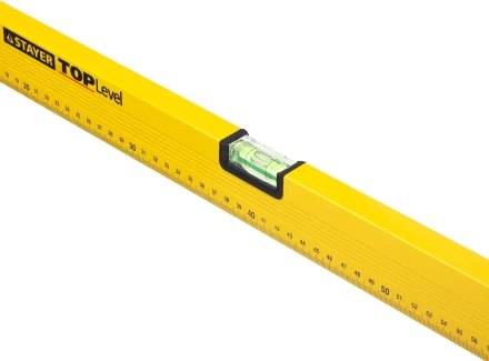 Уровень STAYER "STANDARD" "TOPLevel", коробчатый, 2 противоударных ампулы, линейка, 100см 3460-100_z03 купить в Нижневартовске