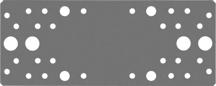 ЗУБР КП-2.0, 200 x 80 x 2 мм, цинк, крепежная пластина (310236-200-80) купить в Нижневартовске