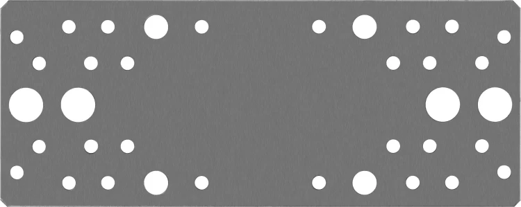 ЗУБР КП-2.0, 200 x 80 x 2 мм, цинк, крепежная пластина (310236-200-80) купить в Нижневартовске