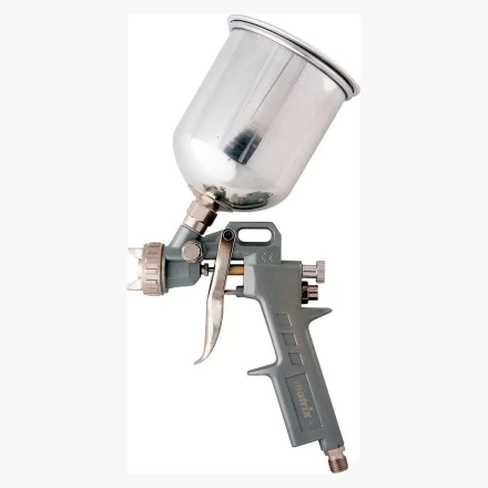 Пневматический краскопульт с верхним бачком V= 0,6 л + сопла диаметром 1.2, 1.5 и 1.8 мм  MATRIX 57314 купить в Нижневартовске