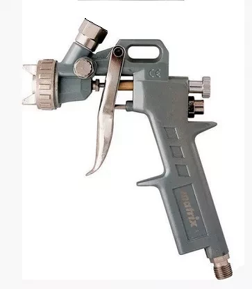 Пневматический краскопульт с верхним бачком V= 0,6 л + сопла диаметром 1.2, 1.5 и 1.8 мм  MATRIX 57314 купить в Нижневартовске