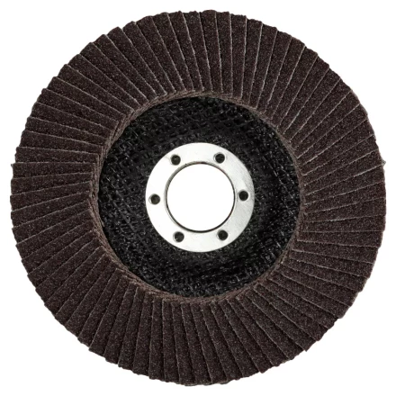 Круг шлифовальный ЗУБР "ЭКСПЕРТ" лепестковый торцевой, тип КЛТ 1, зерно-электрокорунд нормальный, P60, 125х22,2мм 36591-125-60 купить в Нижневартовске