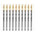 Сверло по металлу, 3,2 мм, HSS-Tin, Golden Tip, 10 шт. Denzel 717206 купить в Нижневартовске