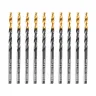 Сверло по металлу, 3,2 мм, HSS-Tin, Golden Tip, 10 шт. Denzel 717206 купить в Нижневартовске