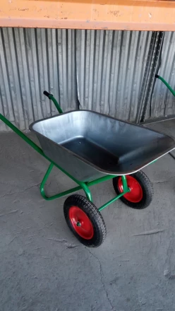 Тачка садово-строительная 2-х колесная усиленная грузоподъемность 320 кг объем 100 л Сибртех 68936 купить в Нижневартовске