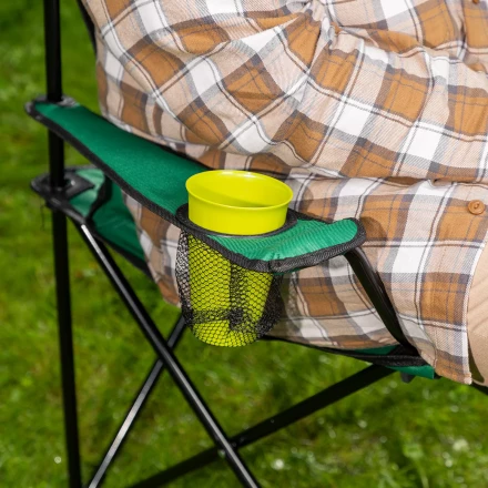 Стул складной с подлокотниками и подстаканником 81 х 51 х 86 см Camping Palisad 69608 купить в Нижневартовске