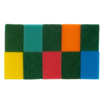 Губки для посуды Optima MAXI, 98 x 65 x 31 мм, 10 шт., Home Palisad 923545 купить в Нижневартовске