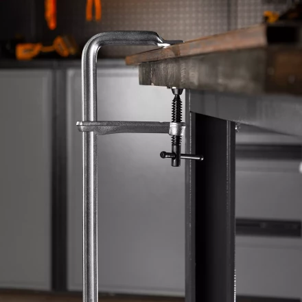 Струбцина F-образная Denzel 20467, 80x400мм, кованая купить в Нижневартовске