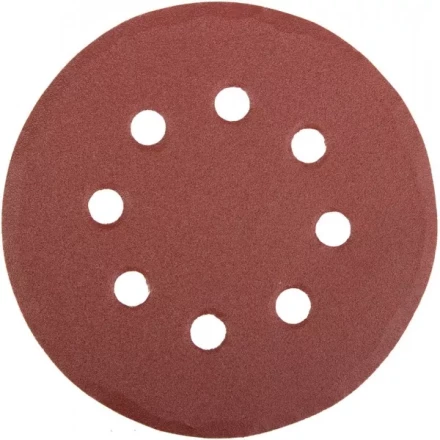 Круг шлифовальный универсальный STAYER "MASTER" из абразивной бумаги на велкро основе, 8 отверстий, Р180, 125мм, 5шт 35452-125-180 купить в Нижневартовске