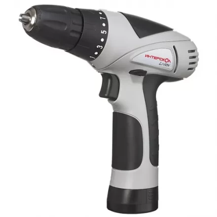 Дрель-шуруповерт аккумуляторная ИНТЕРСКОЛ ДА 10/10,8 ЭР - Li-ion в КЕЙСЕ купить в Нижневартовске