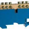 Шина СВЕТОЗАР нулевая на DIN-изоляторе, макс. ток 100А, 5,2мм, 16 полюсов 49807-16 купить в Нижневартовске
