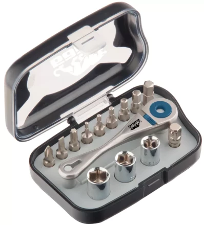 Реверсивная трещотка с набором бит и торцевыми головками, 14 шт БАРС 13313 купить в Нижневартовске