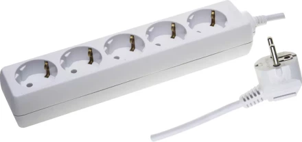 Удлинитель СВЕТОЗАР электрический с заземлением, евро, 5 гнезд, 5м SV-55053-5 купить в Нижневартовске