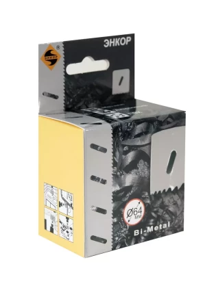 Коронка Bi-Metal Ф64 мм М3 Энкор 24164 купить в Нижневартовске