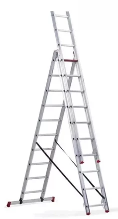Лестница 3-х секционная алюминиевая 3*10 1013307 купить в Нижневартовске