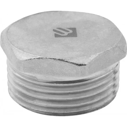 Заглушка ЗУБР "ЭКСПЕРТ", никелированная латунь, 6-ти гранная головка, наружная резьба, 3/4" 51297-S-3/4 купить в Нижневартовске